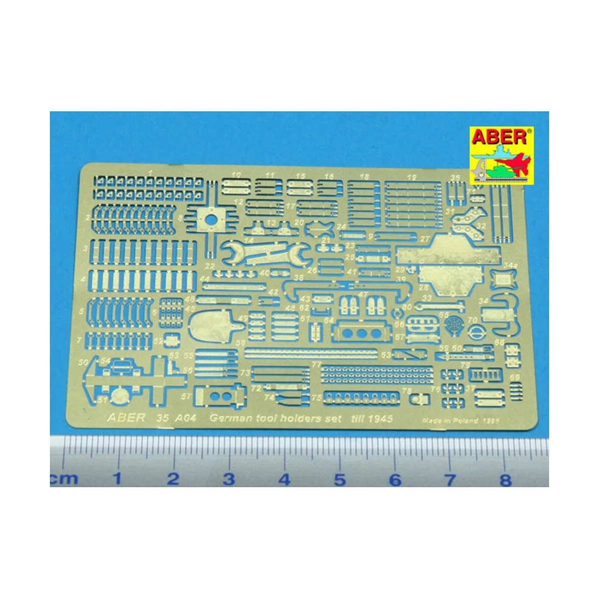 German tool holders set from 1943-1945, 1/35 - Aber Models 35 A004 German tool holders set from 1943-1945, 1/35 - Aber Models 35 A004