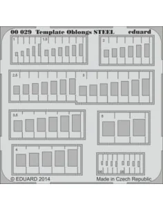 Template oblongs STEEL - Eduard Accessories 00029