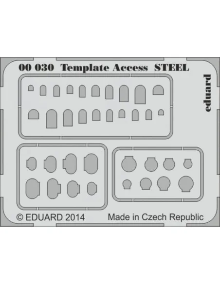 Template Access STEEL - Eduard Accessories 00030