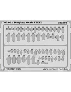 Template ovls STEEL for tool - Eduard Accessories 00032