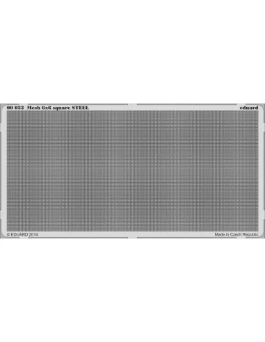 Mesh 6x6 square STEEL - Eduard Accessories 00033