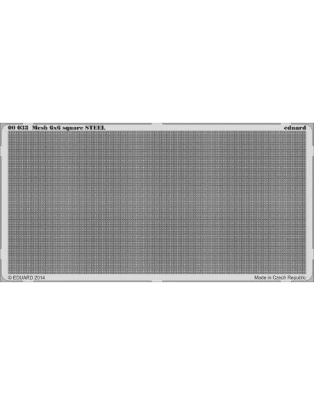 Mesh 6x6 square STEEL - Eduard Accessories 00033