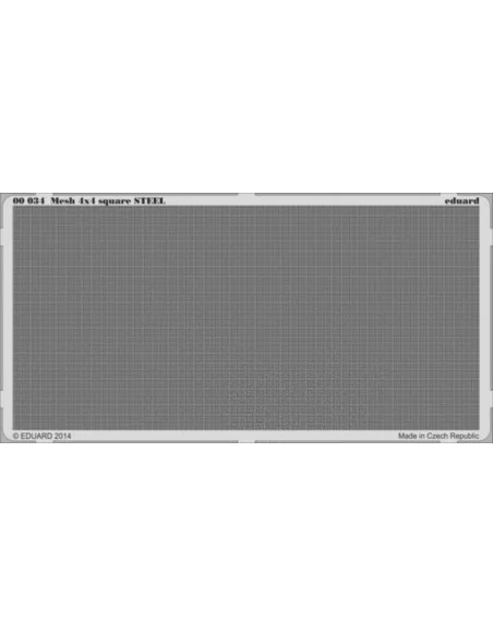 Mesh 4x4 square STEEL - Eduard Accessories 00034