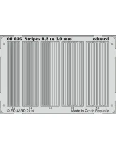 Stripes 0.2 to 1 mm - Eduard Accessories 00036