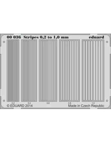 Stripes 0.2 to 1 mm - Eduard Accessories 00036