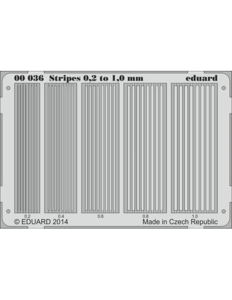Stripes 0.2 to 1 mm - Eduard Accessories 00036