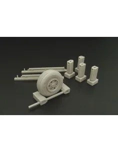 US Navy wheel chocks (modern), 1/32 - Brengun BRL32018 2