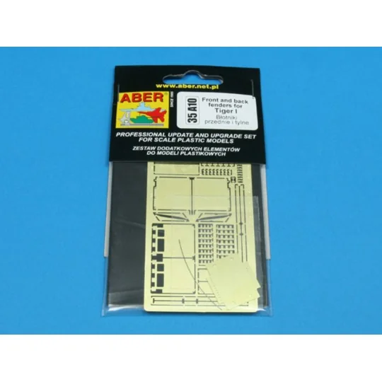 Front and back fenders for Tiger I, 1/35 - Aber Models 35 A010 Front and back fenders for Tiger I, 1/35 - Aber Models 35 A010