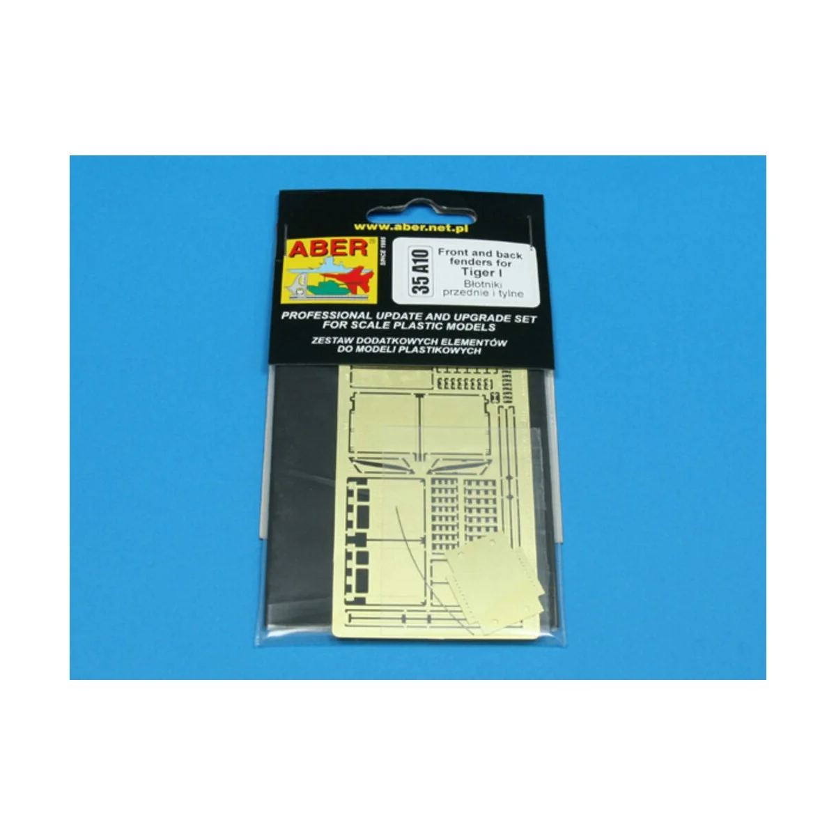 Front and back fenders for Tiger I, 1/35 - Aber Models 35 A010 Front and back fenders for Tiger I, 1/35 - Aber Models 35 A010