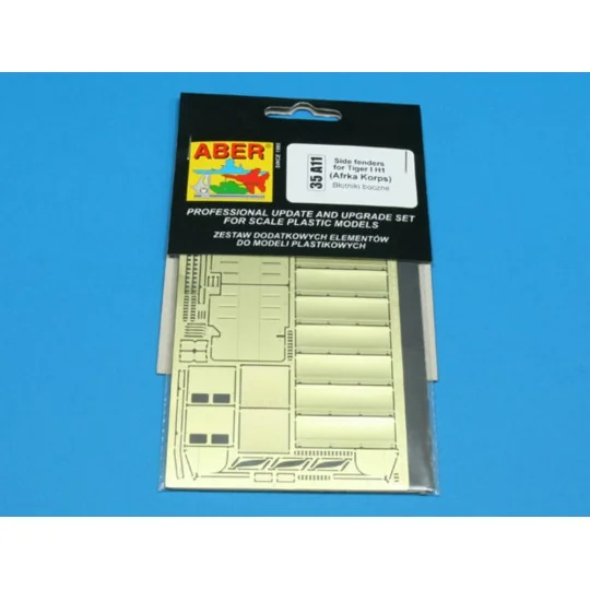 Side fenders for Tiger I H1 (Afrika Korps), 1/35 - Aber Models 35 A011