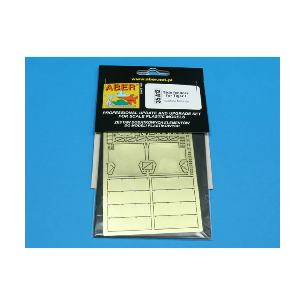 Side fenders for Tiger I E, 1/35 - Aber Models 35 A012 Side fenders for Tiger I E, 1/35 - Aber Models 35 A012
