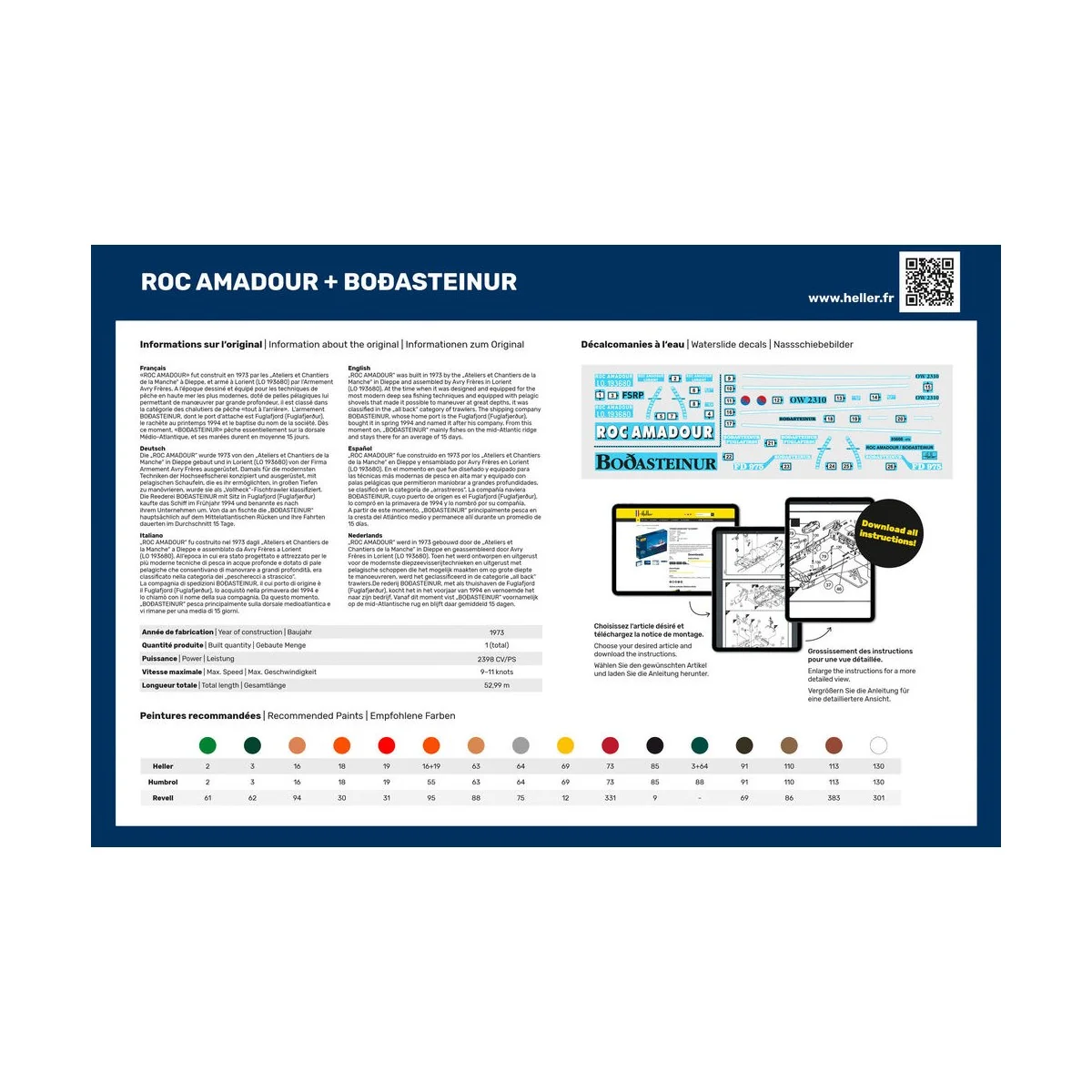 Twin Set Roc Amadour + Bordasteinur - Heller 85608