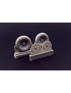 F4U Corsair Diamond Thread Wheels set, 1/48 - Brengun BRL48113 2