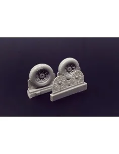 F4U Corsair Block Thread Wheels set, 1/48 - Brengun BRL48114 2