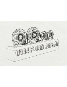 F-14D wheels, 1/144 - Brengun BRL144155
