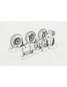 AV8B Wheels (Hasegawa kit), 1/72 - Brengun BRL72185