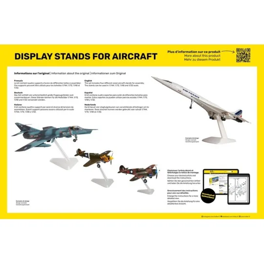 Display Stands for Aircraft - Heller 95200