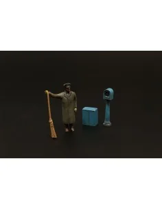 Street sweeper and parking meter, 1/87 - Hauler HLR87202 2
