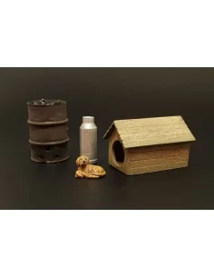 Dog house with dog, 1/35 - Hauler HLU35118