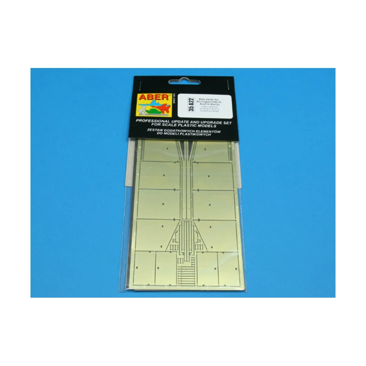 Side skirts for Sturmgeschutz III (early model) - Aber Models 35 A022