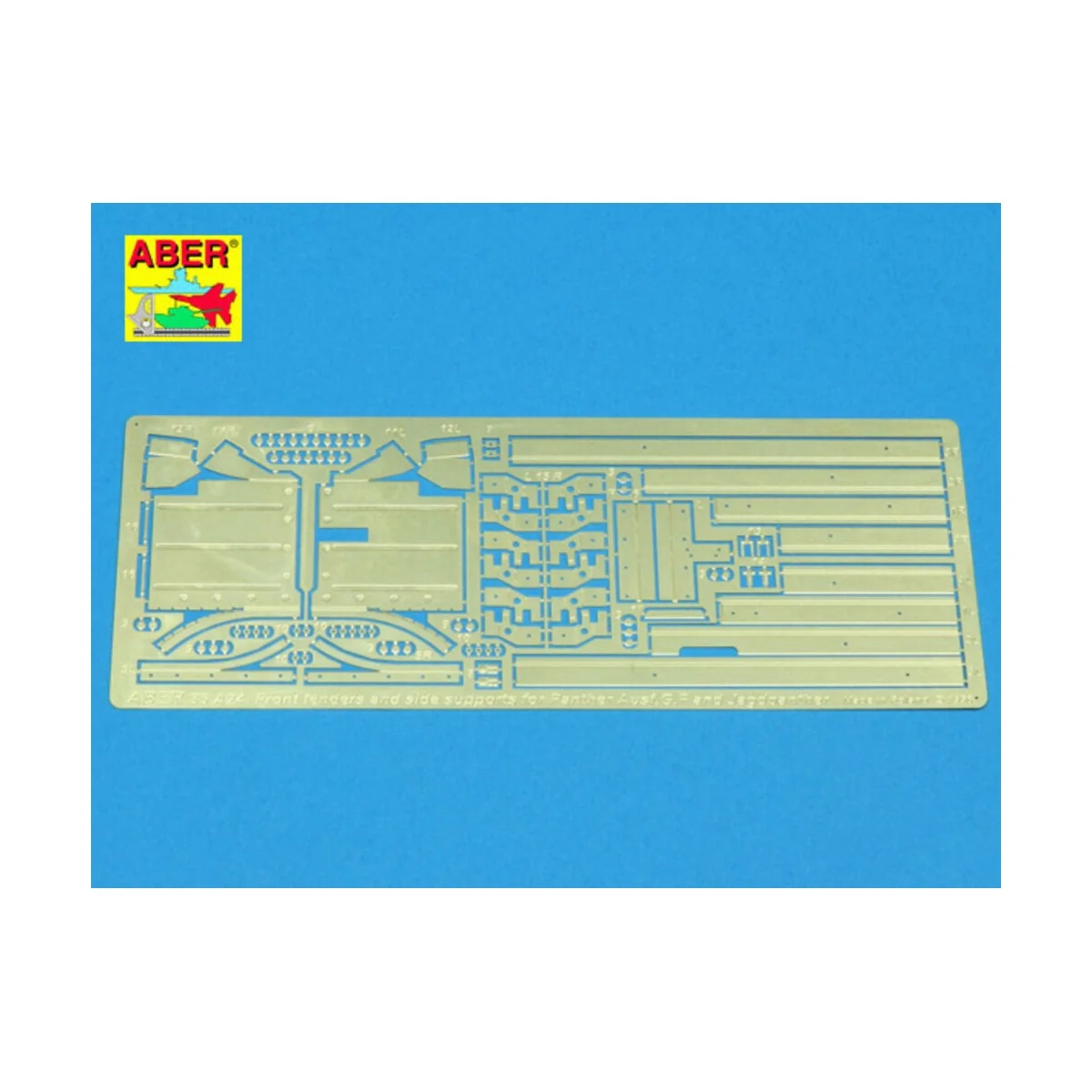 Front fendres andside supports for Panther G, 1/35 - Aber Models 35... Front fendres andside supports for Panther G, 1/35 - Aber Models 35...