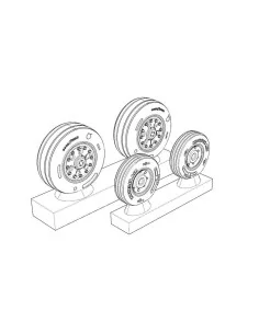 F/A-18 Wheels, 1/48 - Brengun BRL48135