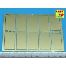 Side skirts for Panther Ausf.G, Jagdpanther - Aber Models 35 A028