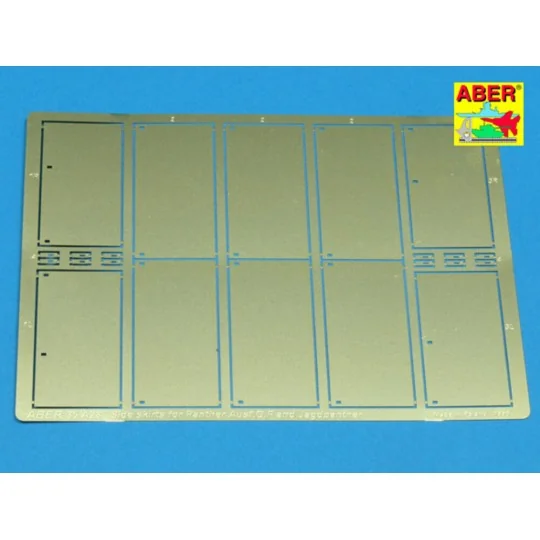 Side skirts for Panther Ausf.G, Jagdpanther - Aber Models 35 A028