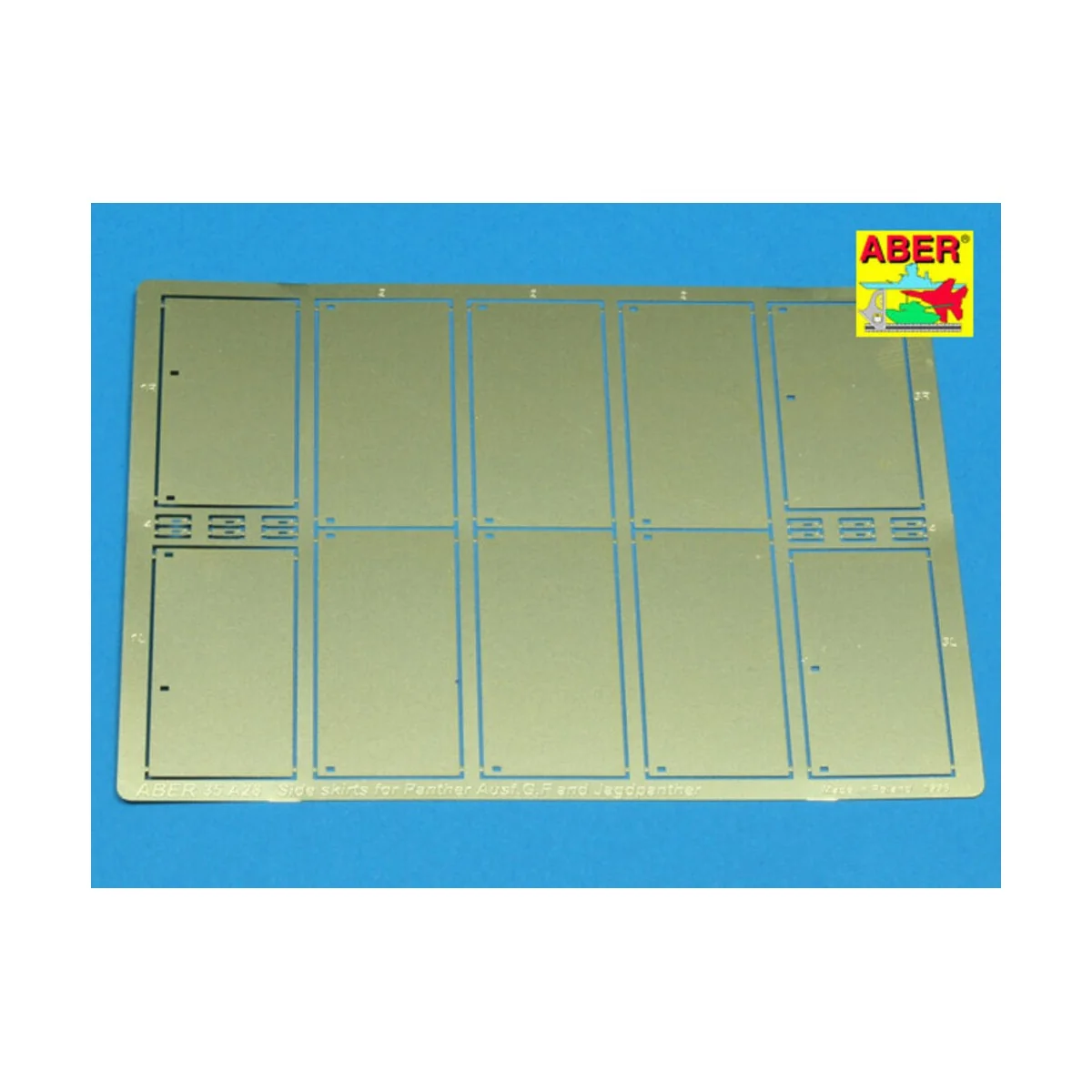 Side skirts for Panther Ausf.G, Jagdpanther - Aber Models 35 A028