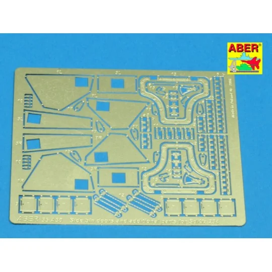 Side bin doors & additional parts for Puma, 1/35 - Aber Models 35 A030