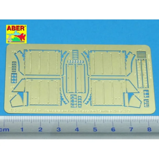 Front fenders for Panther Ausf.A/D - Aber Models 35 A031