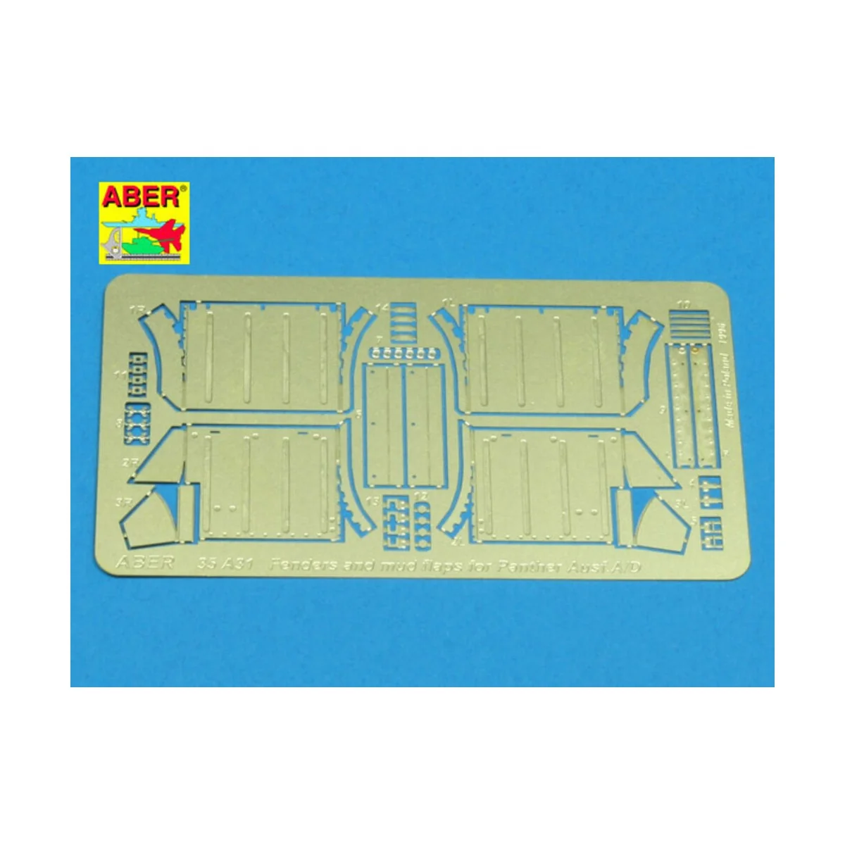 Front fenders for Panther Ausf.A/D, 1/35 - Aber Models 35 A031