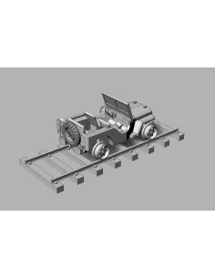 Railway Jeep (2pcs), 1/120 - Hauler HTT120084 2