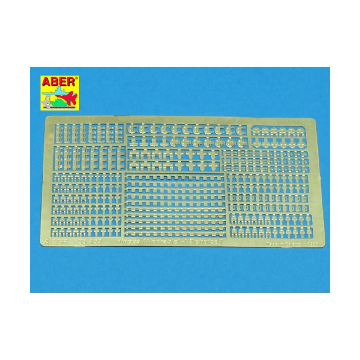 Hinges - workable (2 choice), 1/35 - Aber Models 35 A039 Hinges - workable (2 choice), 1/35 - Aber Models 35 A039
