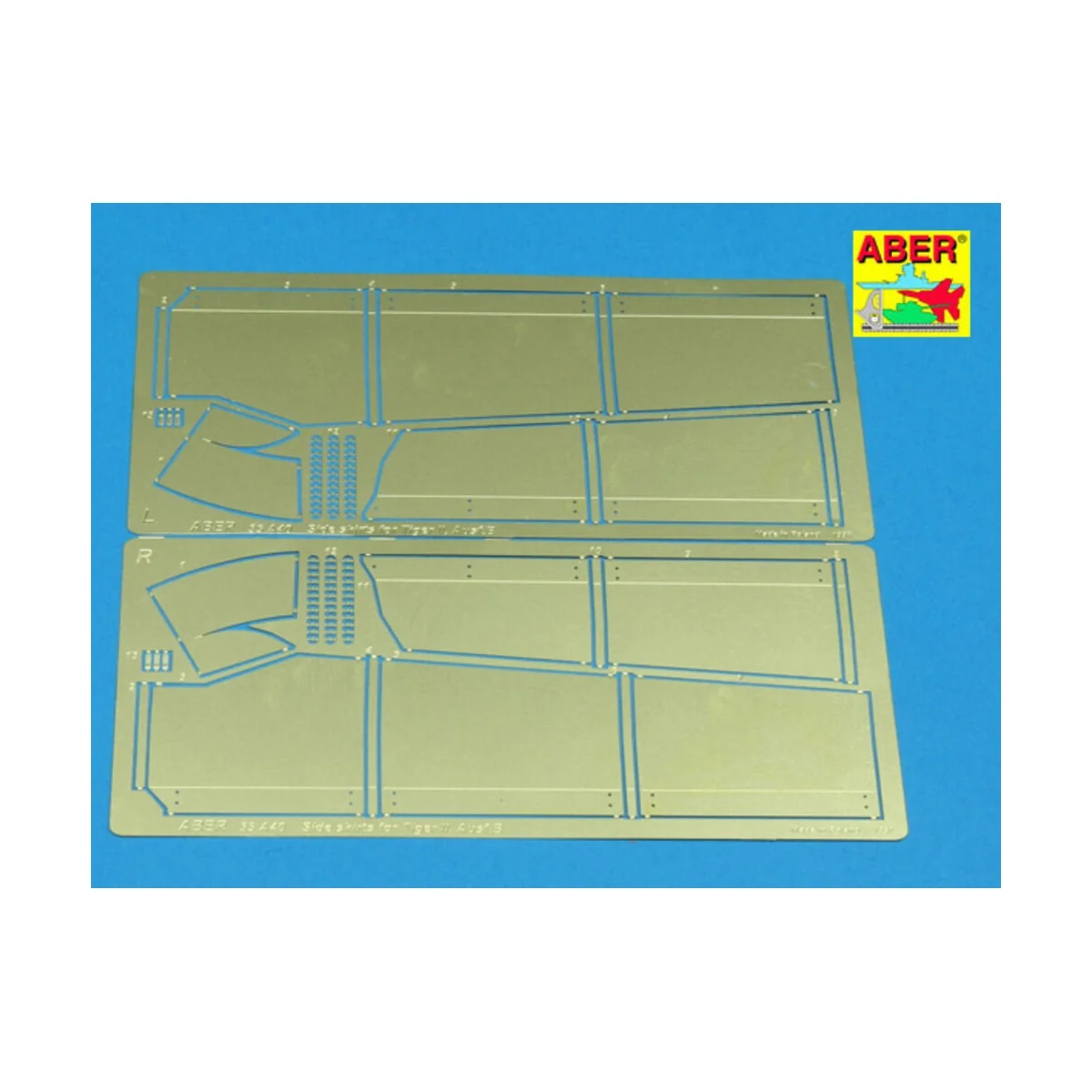 Side skirts for King Tiger, 1/35 - Aber Models 35 A040 Side skirts for King Tiger, 1/35 - Aber Models 35 A040