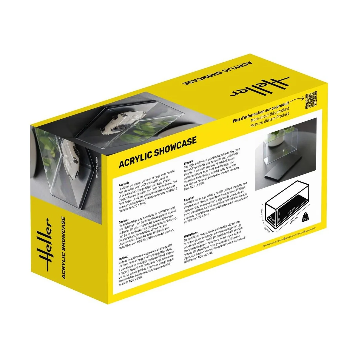 Acrylic Showcase, 252 x 127 x 80 mm - Heller 95201 Acrylic Showcase, 252 x 127 x 80 mm - Heller 95201