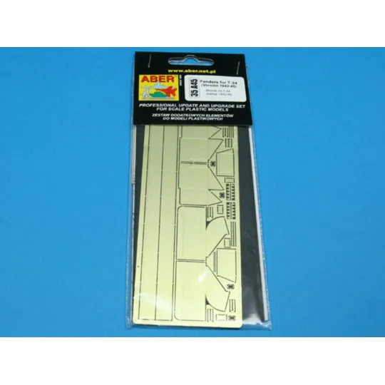 Fenders for T-34 (version 1942-45), 1/35 - Aber Models 35 A045 Fenders for T-34 (version 1942-45), 1/35 - Aber Models 35 A045