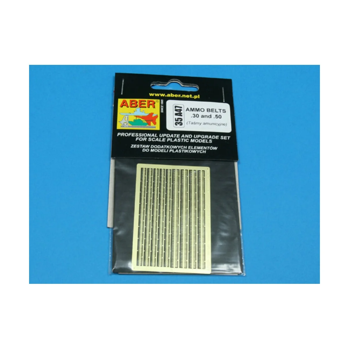 Ammo belts .30 and .50, 1/35 - Aber Models 35 A047 Ammo belts .30 and .50, 1/35 - Aber Models 35 A047