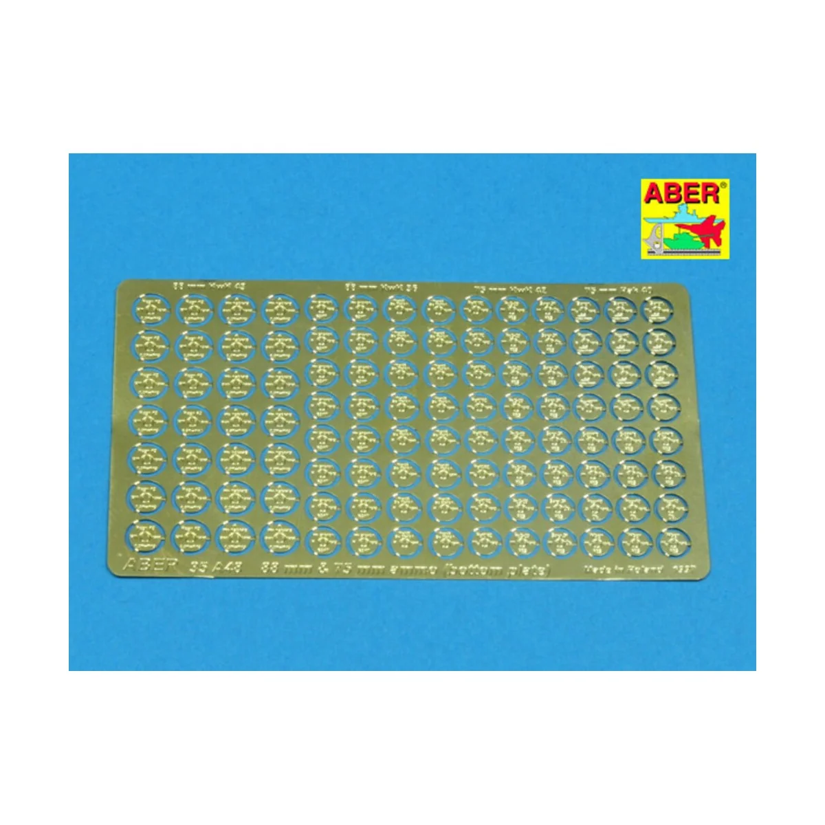 Bottom plates to German 88 & 75 mm Ammo - Aber Models 35 A048