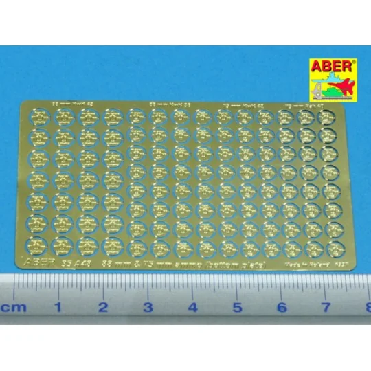 Bottom plates to German 88 & 75 mm Ammo - Aber Models 35 A048