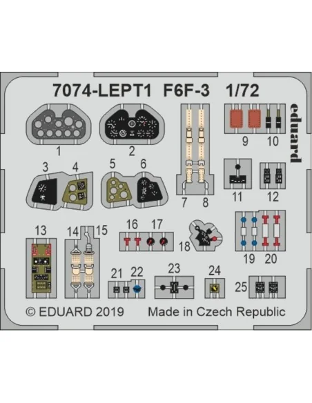 F6F-3, 1/72 - Eduard Plastic Kits 7074