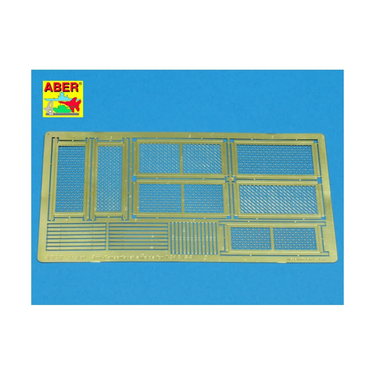 Anti-Panzerfaust shields for T-34 & IS-2, 1/35 - Aber Models 35 A050