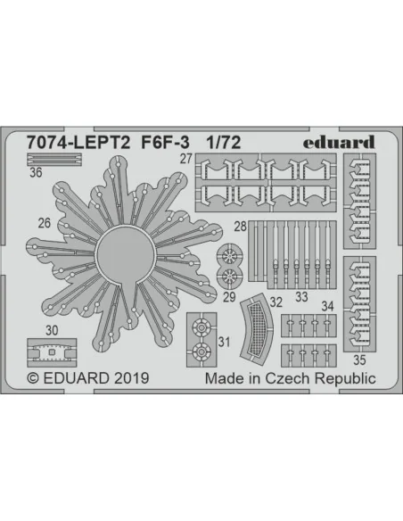 F6F-3, 1/72 - Eduard Plastic Kits 7074