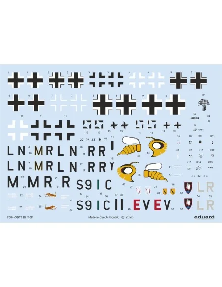 Bf 110F, 1/72 - Eduard Plastic Kits 7084