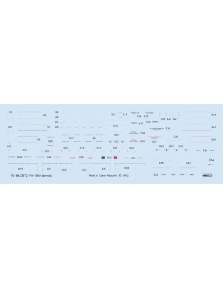 [NO_DESC] Fw 190A-8 standard wings, 1/72 - Eduard Plastic Kits 7463