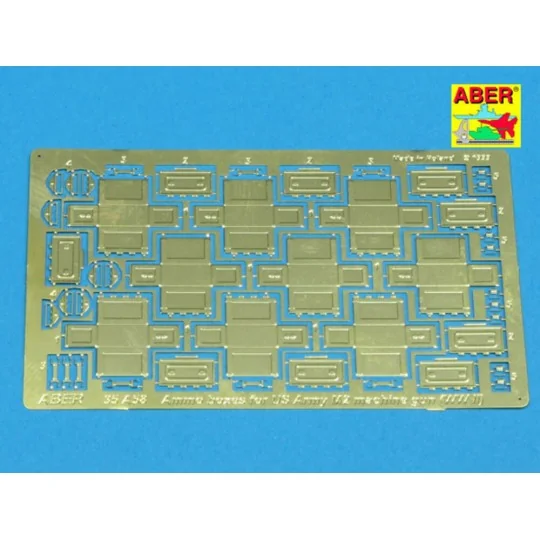 Ammo boxes for Browning M2 (WW II), 1/35 - Aber Models 35 A058