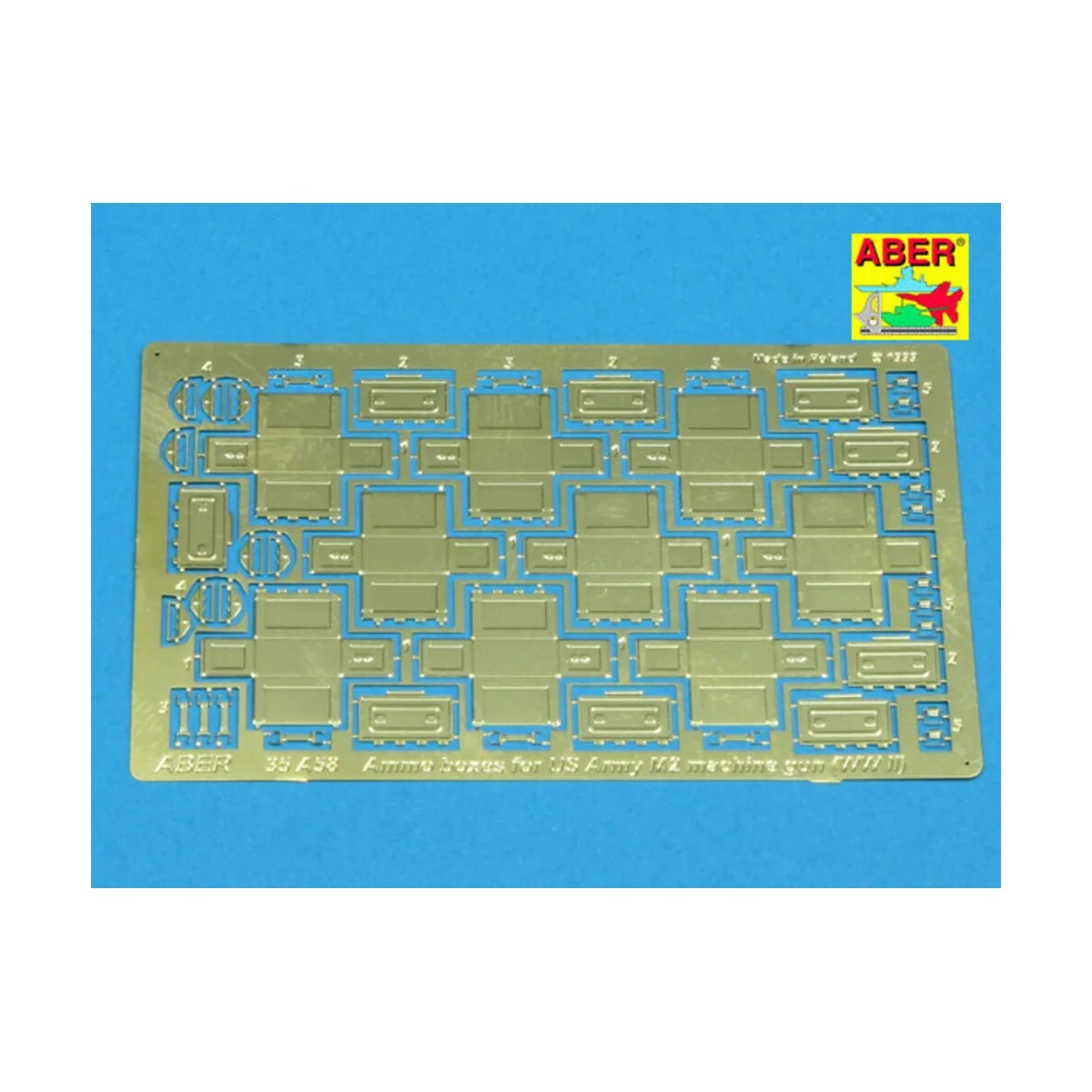 Ammo boxes for Browning M2 (WW II), 1/35 - Aber Models 35 A058