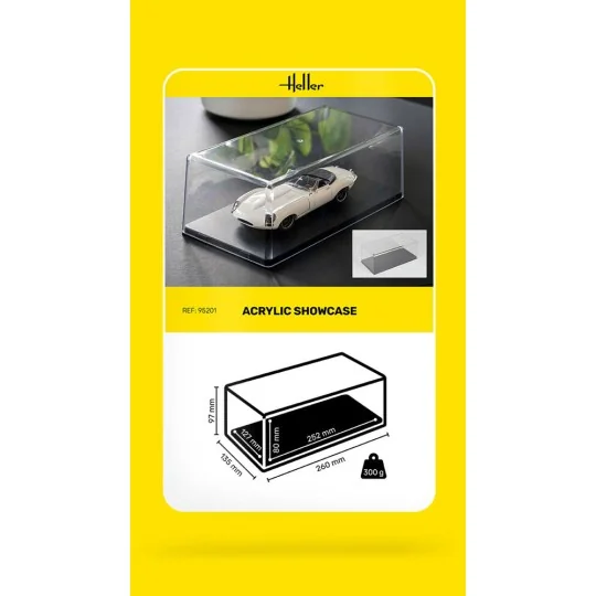 Acrylic Showcase, 252 x 127 x 80 mm - Heller 95201 Acrylic Showcase, 252 x 127 x 80 mm - Heller 95201
