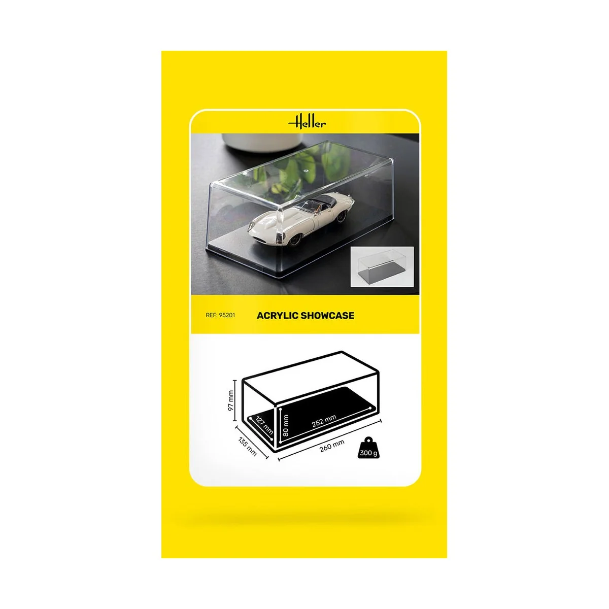 Acrylic Showcase, 252 x 127 x 80 mm - Heller 95201 Acrylic Showcase, 252 x 127 x 80 mm - Heller 95201