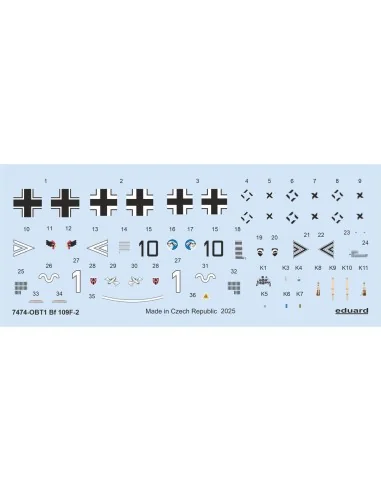 Bf 109F-2 EDUARD-WEEKEND, 1/48 - Eduard Plastic Kits 7474